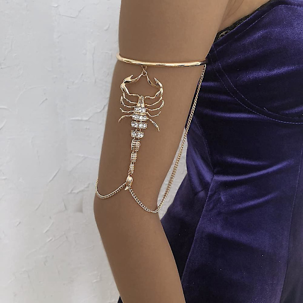 Justerbar Övre Arm Manschett Armband Set - Snygg Armring Smycken