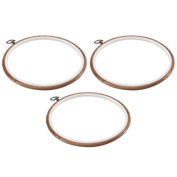3 Stykker 26 cm Broderiramme Uten Bøyler