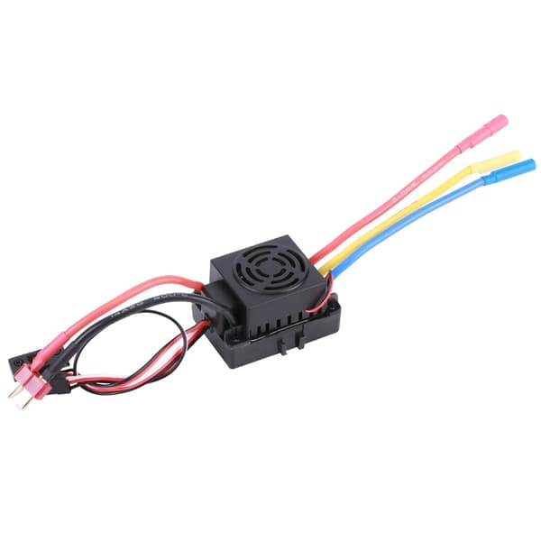 HOBBYFANS 60A Brushless ESC Sensorløs Elektronisk Hastighetskontroll med 4.0 Bananhode for RC Bil Svart