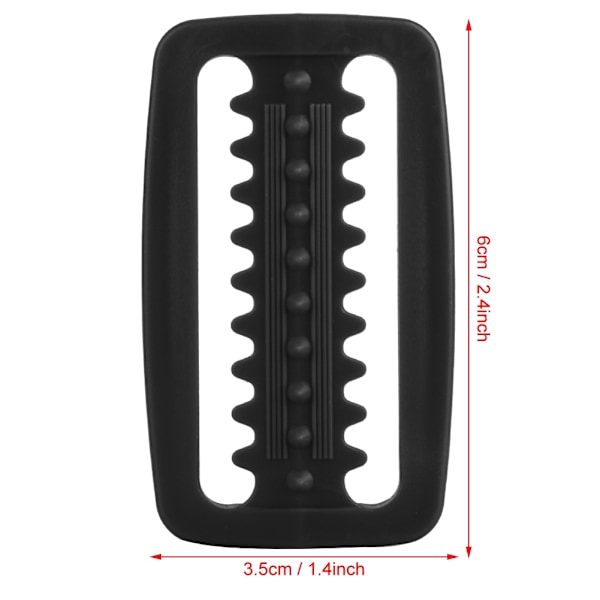 2 STK Heavy Duty ABS Lett Glidespenne Belteholder Dykketilbehør Svart