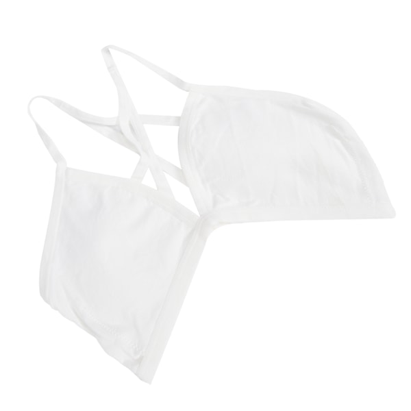 Bikini-rintaliivit, langaton, mukava, matala selkä, urheilurintaliivit, ohut äitiysrintaliivit, valkoinen, L
