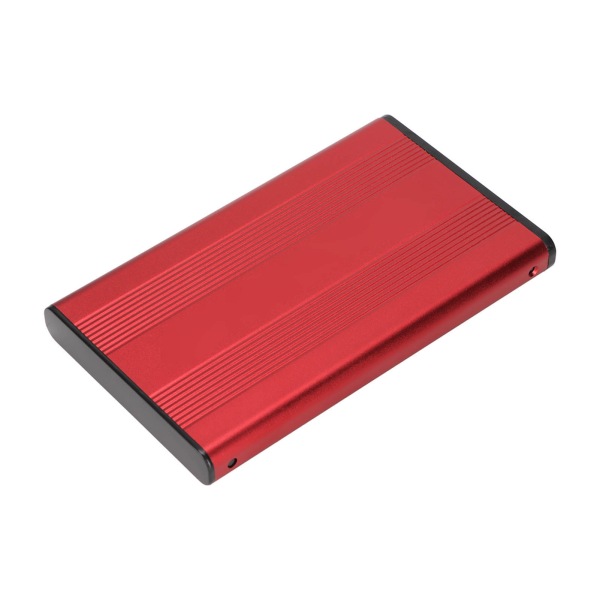 HDD-hölje 2,5 tum 2 TB Kapacitet 480 Mbps överföringshastighet aluminiumlegering med USB2.0-överföring för Windows för VistaRed