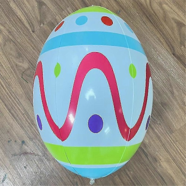 Påskepynt Påske 60cm Utendørs Påske Oppblåsbar Dekorert Ball Gigantisk Påske Oppblåsbar Ball Påske Gårdsplass Dekor D