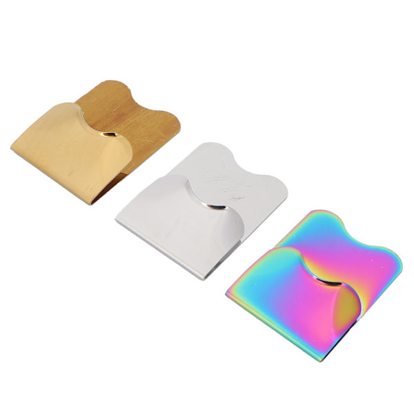 3 stk Rustfrit stål Negle Art skabelon Fransk Salon Fransk Negle Kantklipper Manicure Værktøj