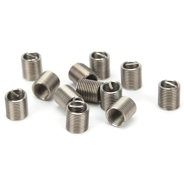 50 stk. gevindindsatser han-hun reduktionsmøtrik reparationsværktøj rustfrit stål fastener M8x1x2D