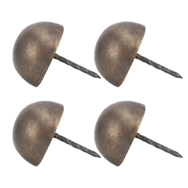 4 stk møbelspiker, rundt hode, antikk messing, dekorative sofa-møbeltilbehør 3cm-6cm, 6cm bronse