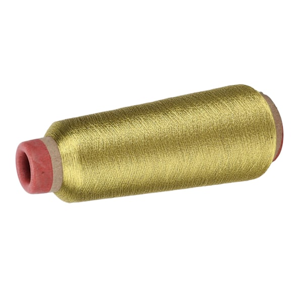 Sömnadstråd Hållbar Hushålls Polyestergarn för DIY Broderi Maskinprojekt (Guld)
