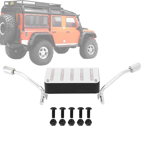 Metallitehostettu polttoainesäiliön pakoputken lisävaruste TRAXXAS TRX‑4 1/10 RC-autoon
