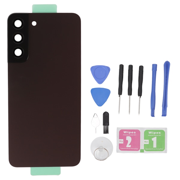 Taka lasinen takakansi kotelo korvaava matkapuhelin osia Samsung Galaxy S22 Plus S906U S906F Punainen