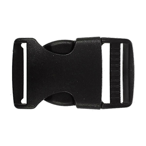 10 st 1\" 2,5 cm breda snabbspännen i plast, svarta, Zekai