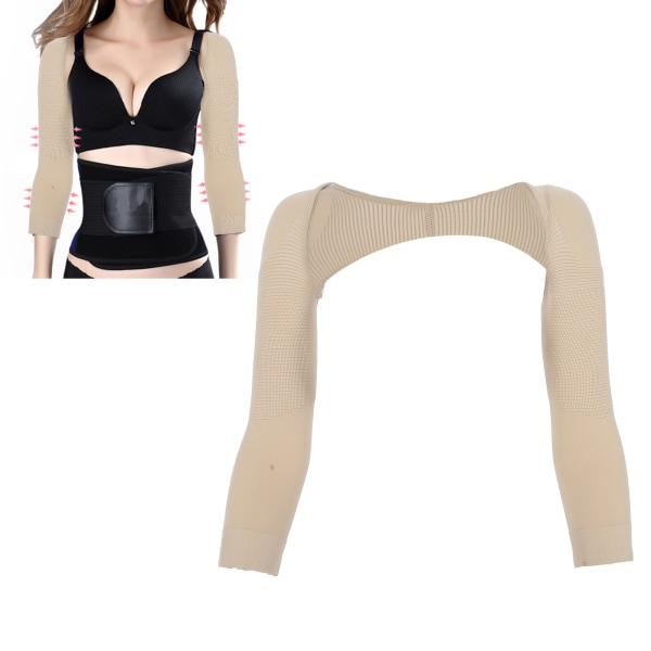 Elastisk Arm Shaper Skulder Overarm Compression Wrap Shaper Ryggkorrektor HudfargeM