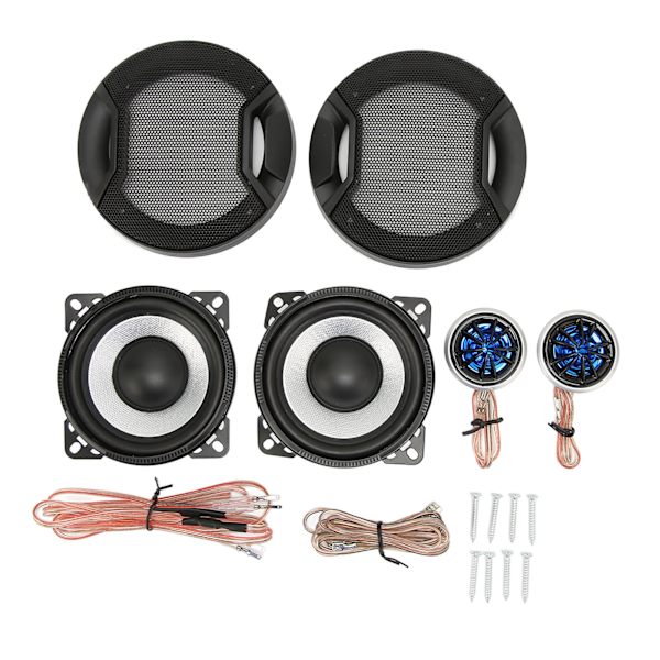 4 stk. koaksiale bilhøjttalere 120W 4 tommer bil tweeter subwoofer højttaler til bil lastbil stereo lydsystem