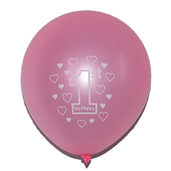 10 stk. Latex Ballon Fødselsdagsfest Baby Shower Dekoration Tilbehør Pink