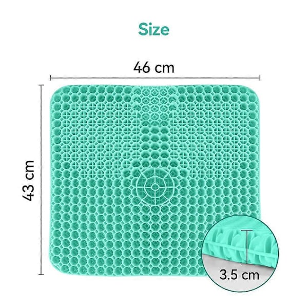 Förstorad version av honeycomb gelkudde Ergonomisk design Polymergel för att stärka stödet Lämplig för bil, kontor, familj, rullstol