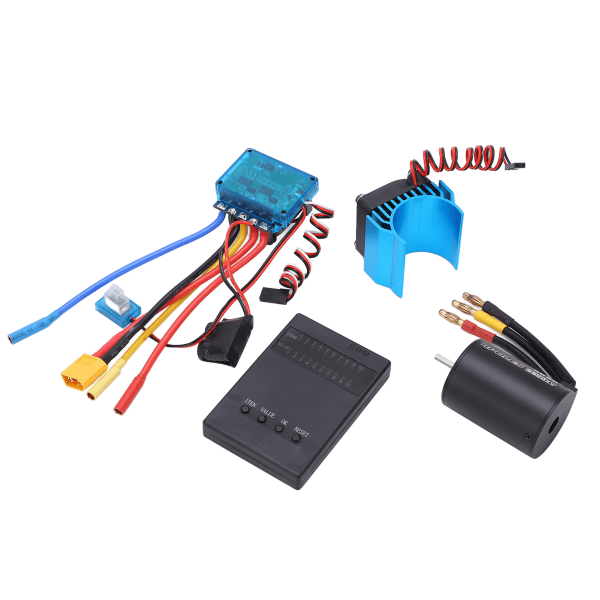 3650 3600KV Harjaton moottori Professional Combo -moottori ESC Combo 4mm banaaniliittimellä 1/10 1/8 RC-autolle