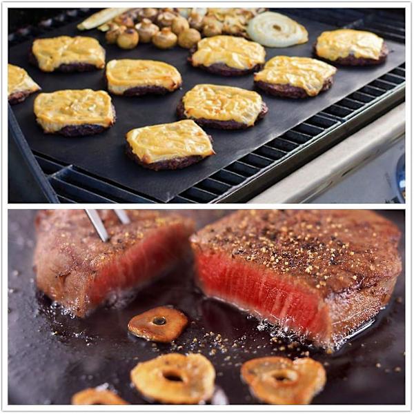 Återanvändbara BBQ-bakmattor för utomhusbruk, set om 8, 40x33 cm - Perfekt för gas- och kolgrillar