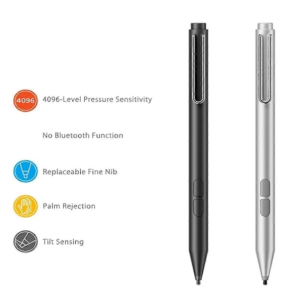 4096 niveauer Stylus Pen til Surface USB-C opladning til Microsoft,B