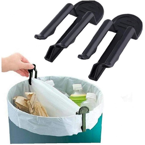 3 par Praktisk Soptunneklämma Plast Soppåse Fixerad Klämma Soppåsehållare Klämma