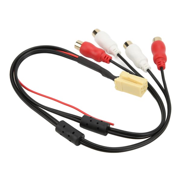 4RCA Kabel MINI ISO 6Pin Audio Line Bluetooth Erstatning til Peugeot til Grundig