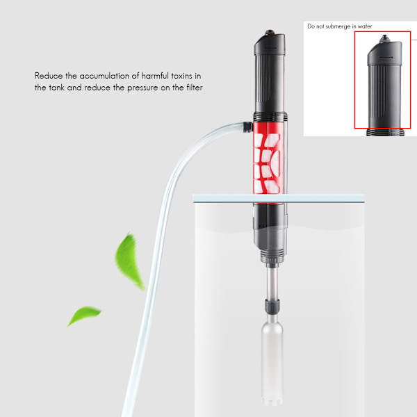 Akvarie Automatisk Vandskifter Grussuger Elektrisk Sand Sugning Pumpe