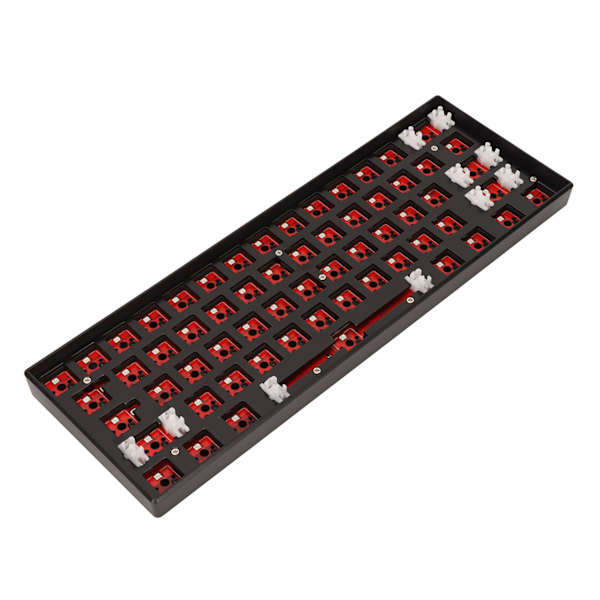 61 Keys Mekaaninen näppäimistö DIY Kit Tuki Langaton 2.4G BT 3.0 5.0 Type C Langallinen modulaarinen mekaaninen pelinäppäimistö RGB-mustalla