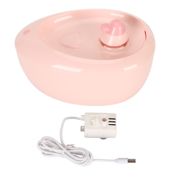 Kattefontæne 2L Stor Kapacitet Tank Super Stille Automatisk Kæledyr Vanddispenser til Hjemmet Pink