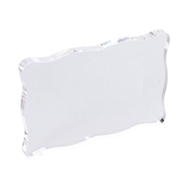 Akryl stempelblokk Akrylhåndtak Buet DIY stempelhåndverk Gummistempel Transparent stempelTL008