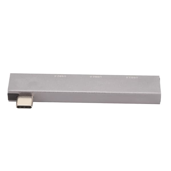 3 i 1 Dockningsstation Typ C till USB3.0 2USB2.0 5Gbps Höghastighets Mini Dockningsstation i Aluminiumlegering