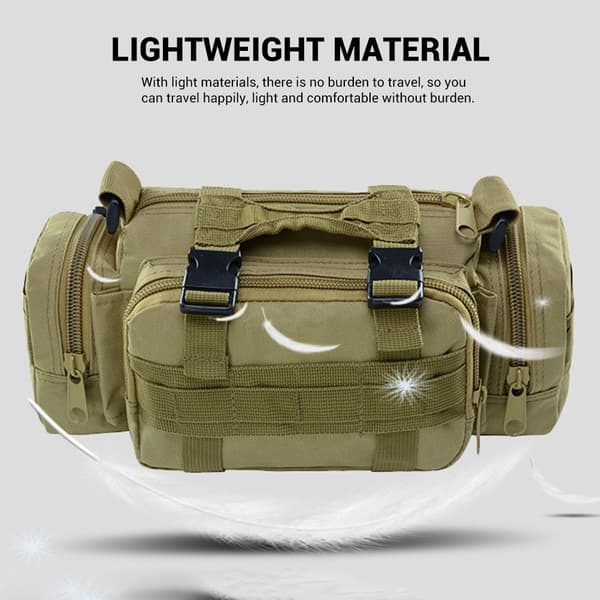 Utomhus klätter midjeväskor Militärväska Oxford Camping Pack Vandrings midjeväskor