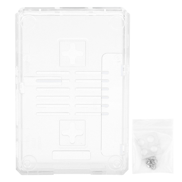 Skal skyddande frostat lådfodral ABS för Raspberry Pi 3B 3B+ D-stil med skruv (transparent)