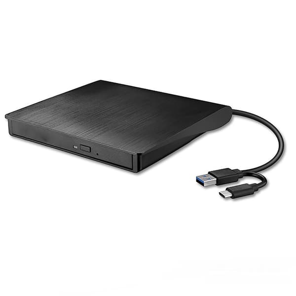 DVD-stasjon USB3.0 TYPE C Dobbel grensesnitt Universal skufftype Ekstern optisk stasjon DVD-spiller CD-brenner