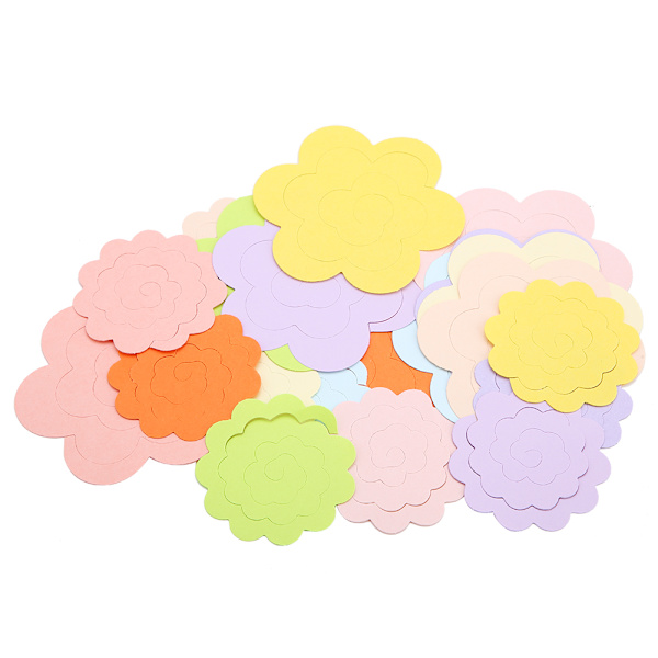 20 STK Blomdesign Färgglat pappersquilling-kit Rosett Blommaquilling-papper (slumpmässig färg)