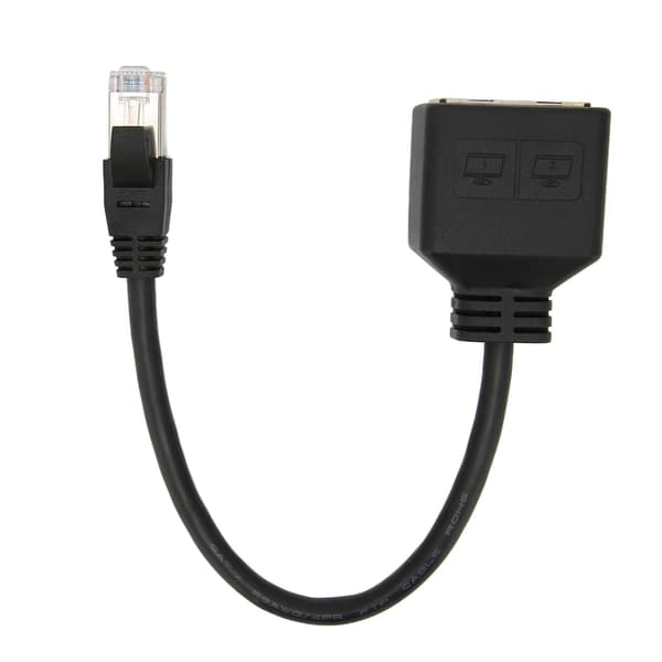 RJ45 Ethernet Adapter Kabel Forlænger 1 til 2 Port Fremragende Forbindelse Transmission Splitter Adapter til CAT7 Netværk