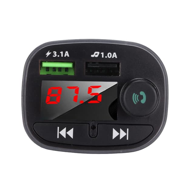 Bluetooth-auton FM-lähetin Handsfree langaton Bluetooth-radiosovitin mikrofonilla autoon