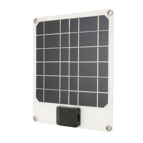 Mini Solar USB-panel 6W 5V IP67 Vattentät Monokristallin Säkerhetsskydd Kompakt Solcellsmodul för Backpacking Vandring Vit