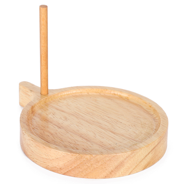 Rund perleplate i tre for smykkefremstilling DIY veving solid wood loom kit