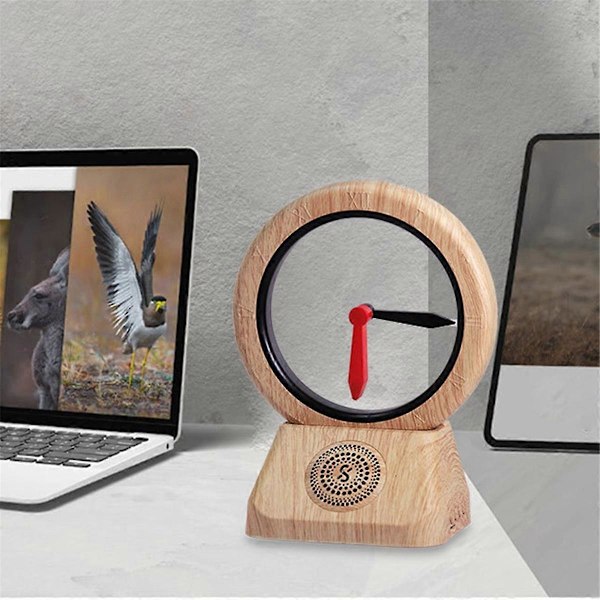 Bluetooth-kaiuttimet, käänteinen kellokaiutin kodin sisustukseen, pähkinän värinen