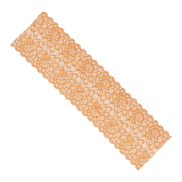 Spetsväv Vacker Ljusbrun 10 Yards 23cm Bredd Mjuk Bekväm Stretch Spets Trim för DIY Hantverk Kläder