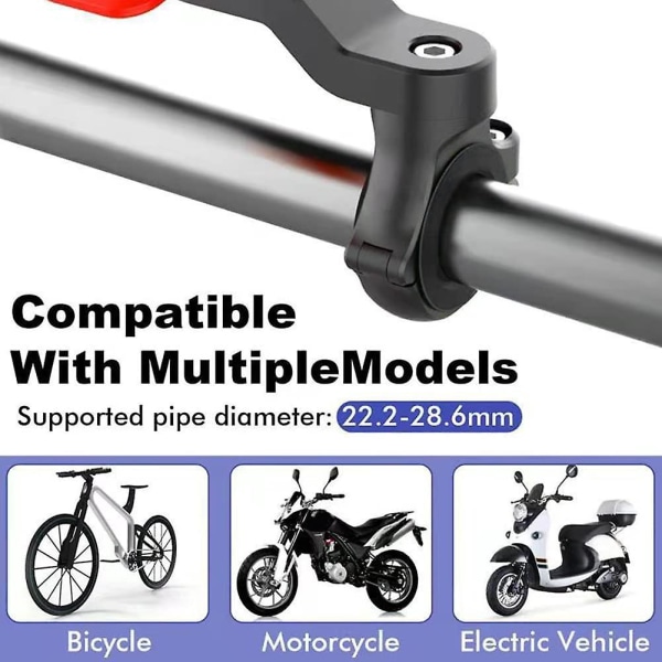 Universal smartphonehållare för cykel och motorcykel med vibrationsdämpare för 4.7-7.2 enheter