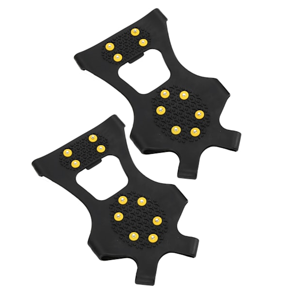 10 Stål Tænder Udendørs Sne Klatring Crampons Bjergbestigning AntiSlips Sko Spikes(XL )