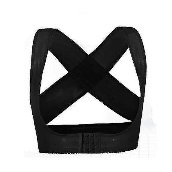 Dame Bryst Holdningskorrigerende Støttebælte Body Shaper Korset Skulderstøtte Til Sundhedspleje Sort 2XL
