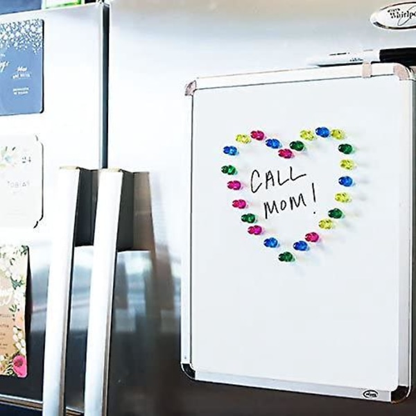 Erilaisia akryylisia neulamagneetteja, värikkäitä kynsimaagneetteja, täydellisiä jääkaappiin, valko- tai liitutaulumaagneetteja, värikkäitä magneettisia luokkatarvikkeita opettajille