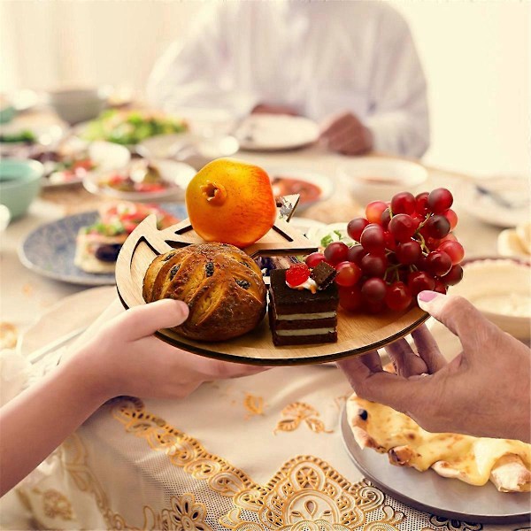 2 Sett Ramadan Trebrett Eid Mubarak Fest Servise, A