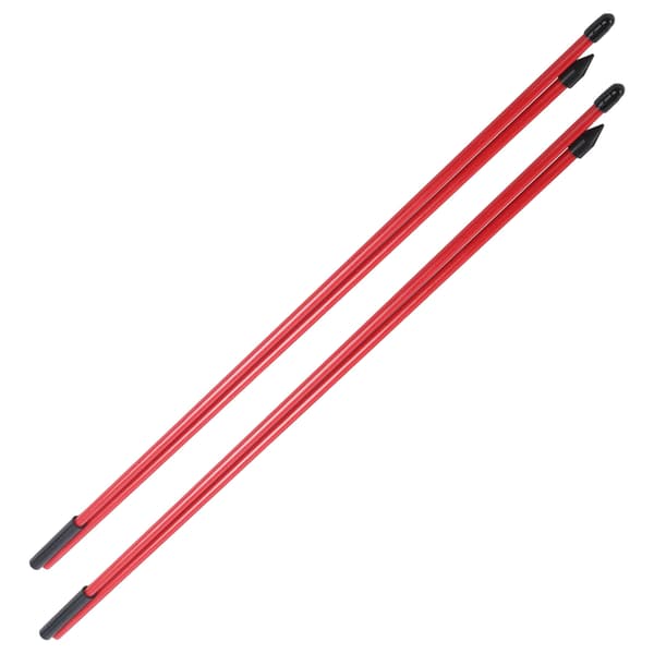 Glasfiber Golf Alignment Sticks 2 sektioner Foldbar Golf Retningsindikator Stanghjælp Rød