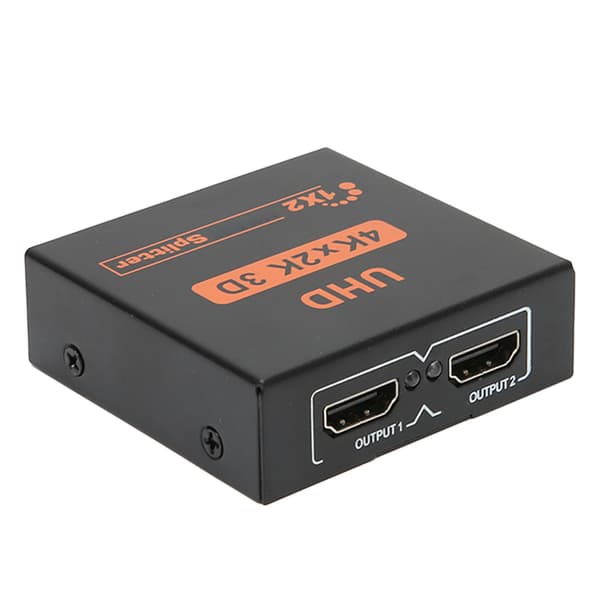 HD Multimedia Interface Splitter 1 in 2 ut Stöd 4K vid 30Hz 3D HD Multimedia Interface Switcher US-kontakt 100‑240V