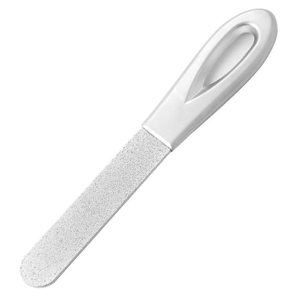 Dubbelsidig nagelfil av rostfritt stål - 2 stycken - Manikyrfiler för salong, hem och resor