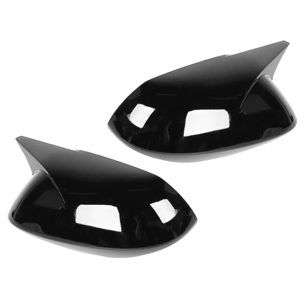 Par sidospegelkåpa Horn Style Protector Housing Passar för Corolla Sedan/Hatchback Svart