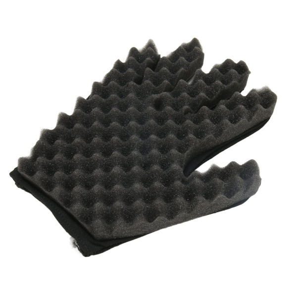 Curling Sponge Hanske Afro Coil Fleksibel Portable Hair Twist Svamp for Frisørsalong