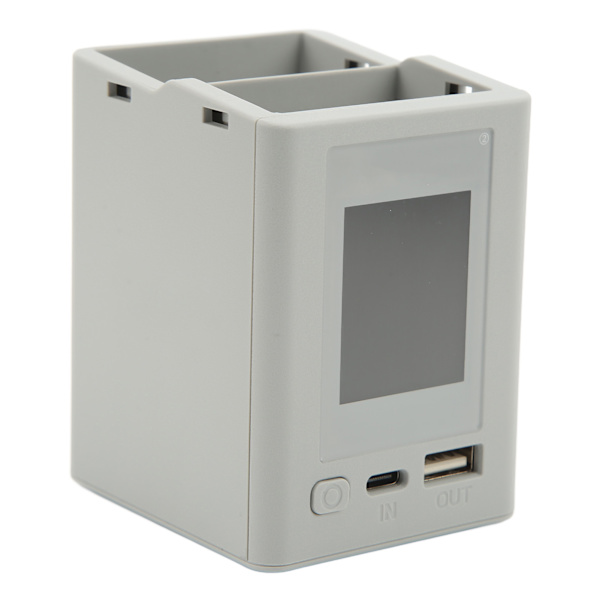 2-vägs laddningshubb PD snabbladdning färgskärm USB LCD batteriladdare för DJI Mini 3 drönare grå