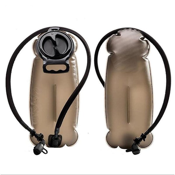 Vattenbuffel Vattenblåsa för Vandringsryggsäck - 2L Hydration Blåsa med Isolerad Slang - 2L Vattenpåse för Vandring (2-pack)